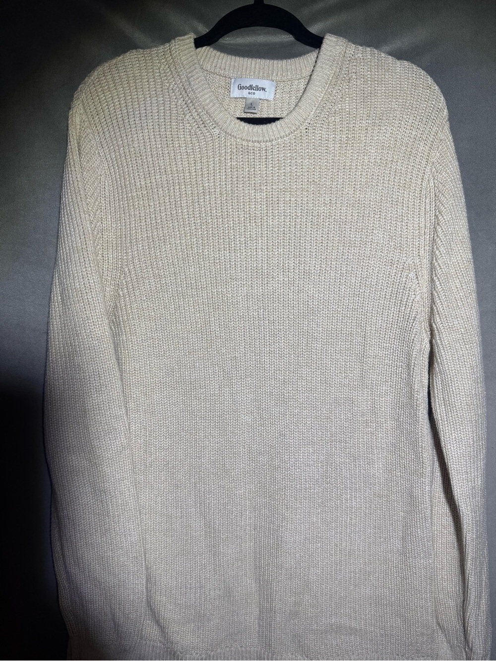 Goodfellow & Co Cream Knit Crewneck Sweater